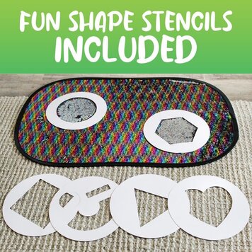 Giant Rainbow Sequins  Sensory Panel