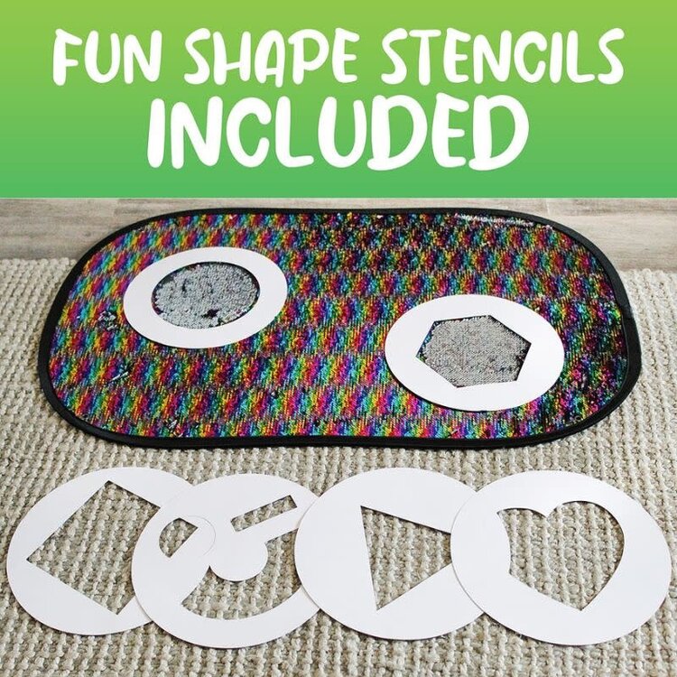 Giant Rainbow Sequins  Sensory Panel