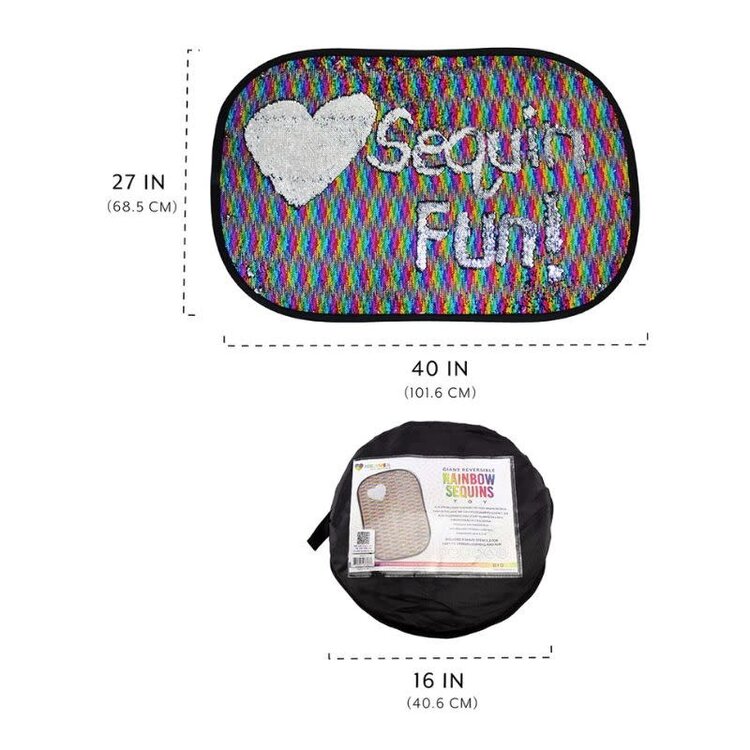 Giant Rainbow Sequins  Sensory Panel