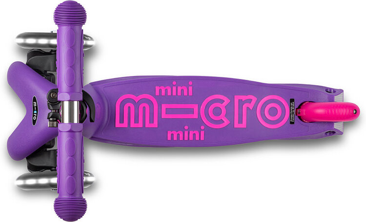 Micro Kickboard Purple/Pink LED Mini Deluxe Scooter