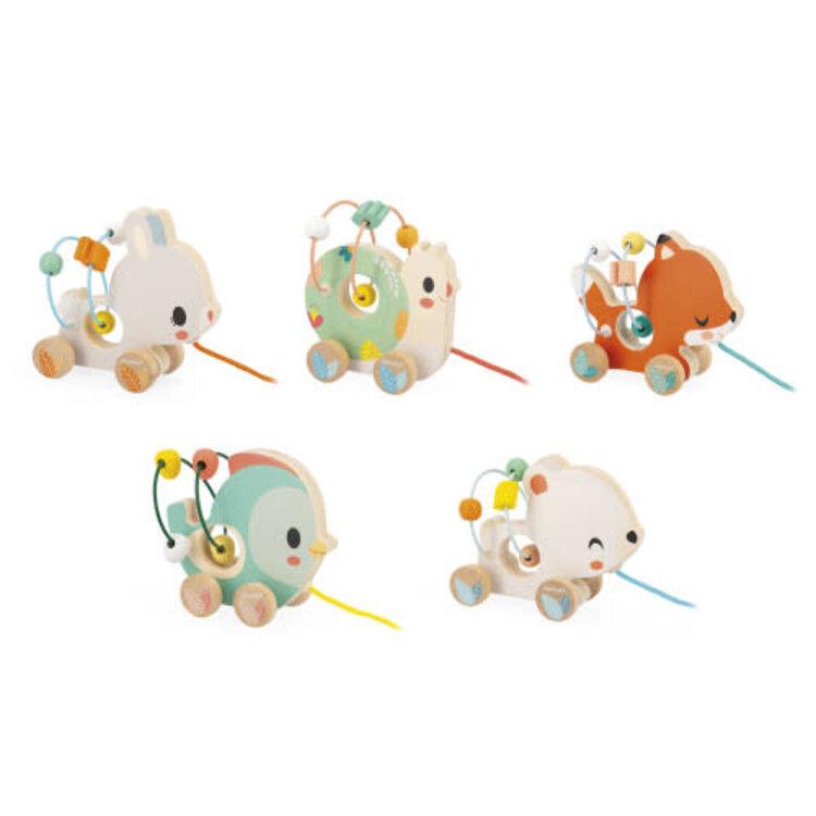 Janod Pure Pull-Along Animal Bead Maze