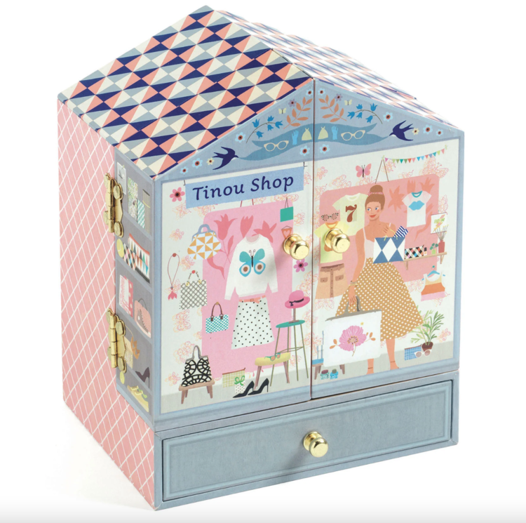 Djeco Tinou Shop Treasure Jewelry Box