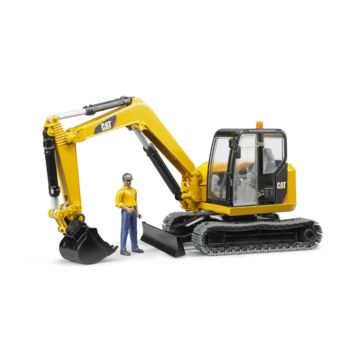 CAT Mini Excavator with Worker Bruder