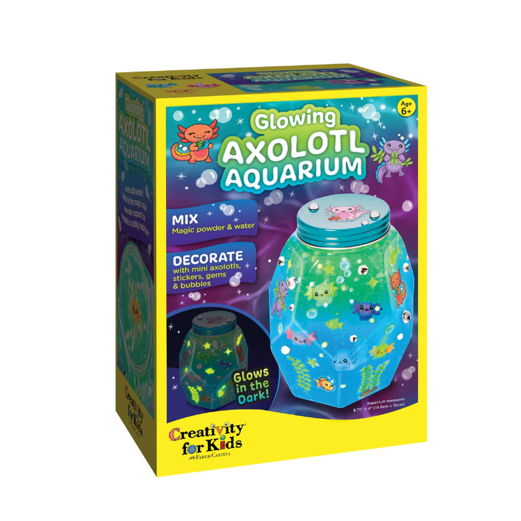 Glowing Axolotl Aquarium