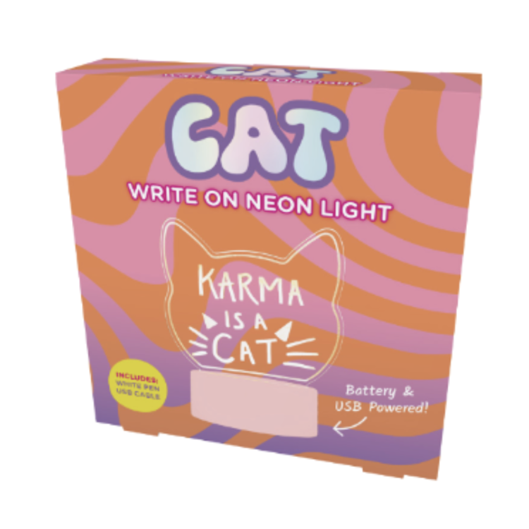 Cat Light Up Acrylic Sign