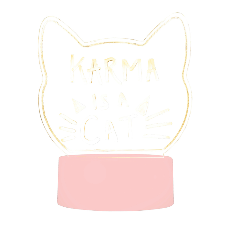 Cat Light Up Acrylic Sign