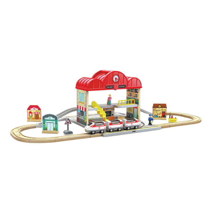 Portable Train Station Set