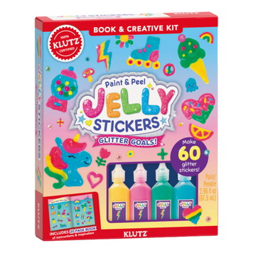 Aerobie Paint & Peel Jelly Stickers: Glitter Goals! Klutz