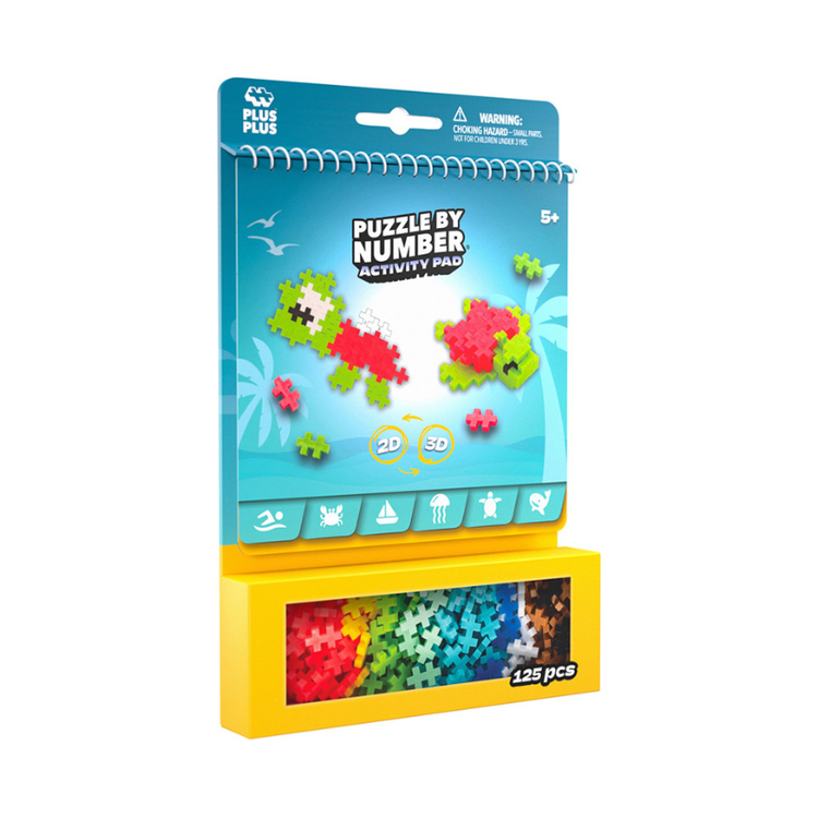 SALE! Ocean Puzzle by Number Activity Pad Plus Plus