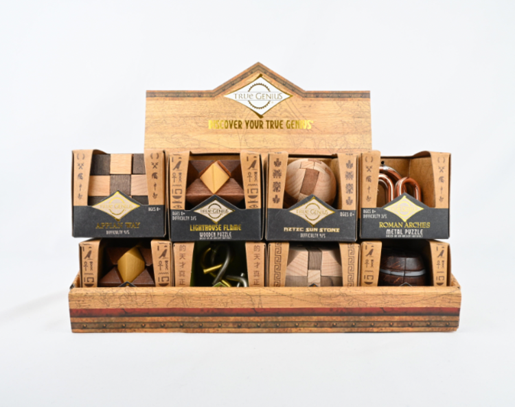 True Genius True Genius Wood and Metal Brainteaser Puzzles