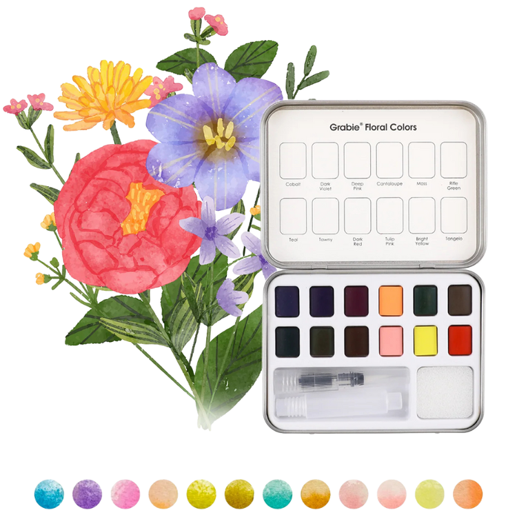 Watercolor Pocket Set Floral Colors