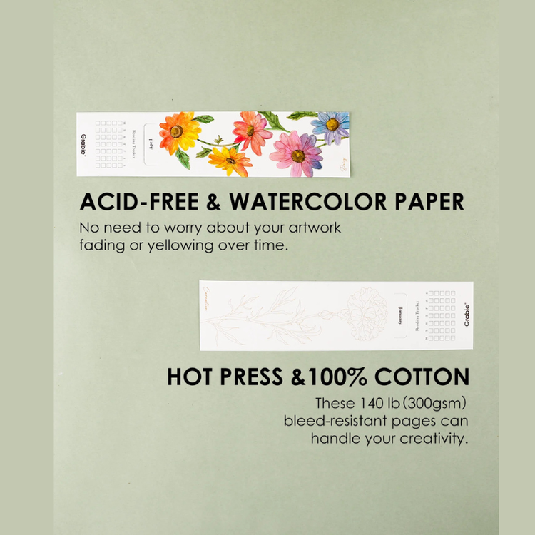 Watercolor Coloring Bookmarks