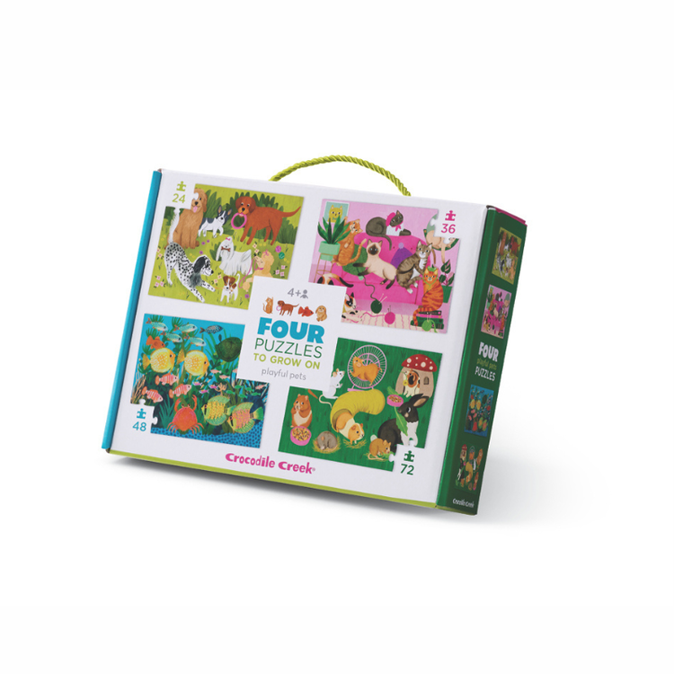 Playful Pets Four Puzzles to Grow On
