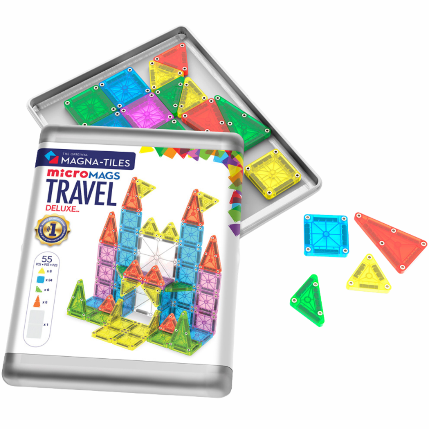 Magna-Tiles MicroMAGS Travel Deluxe - Mudpuddles Toys and Books