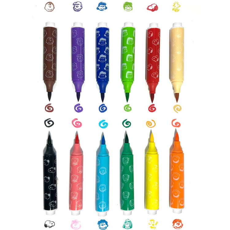 Peanuts Double Ended Brush & Stamp