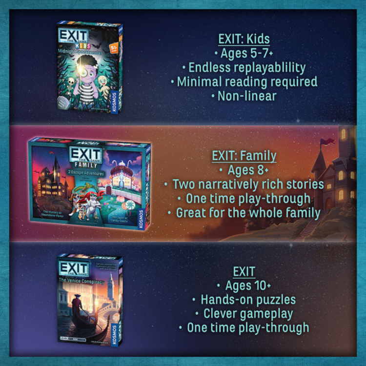 2 Escape Adventures Family EXIT The Game