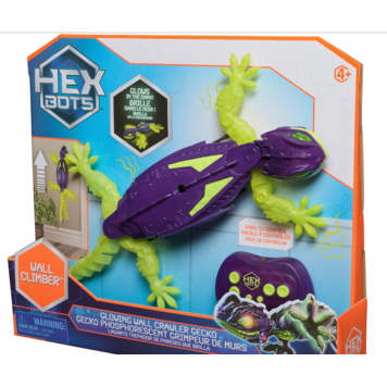 HEX BOTS Wall Crawler Glow-in-the-Dark Gecko