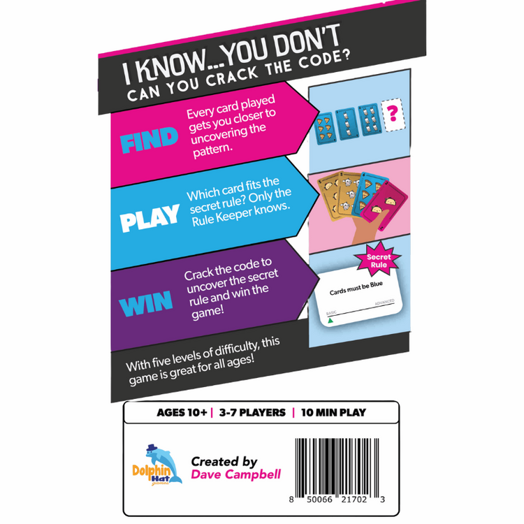 I Know...You Don't Card Game