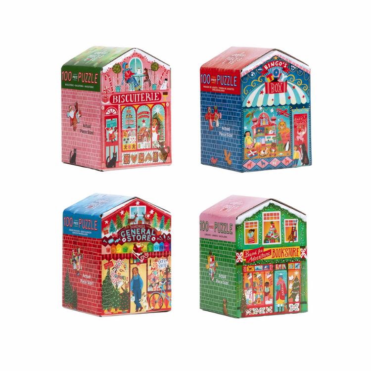 Christmas Market 100 pc Puzzle Assortment