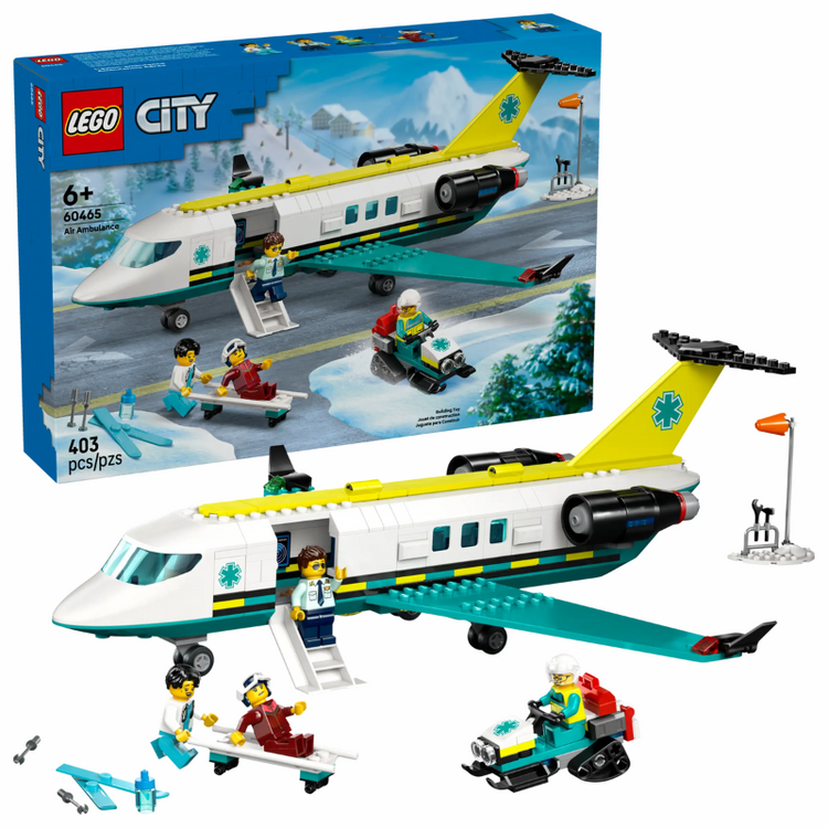 Emergency Air Ambulance Airport City LEGO