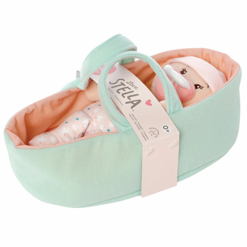 Love, Stella My First Doll & Bassinet Peach