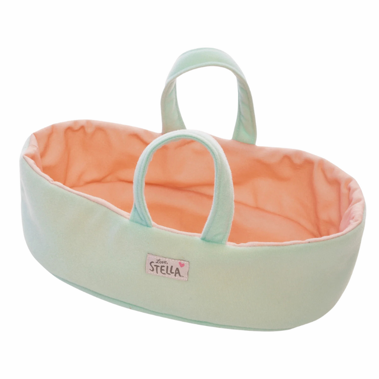 Love, Stella My First Doll & Bassinet Peach