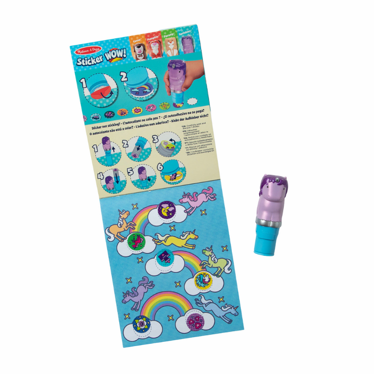 Purple Unicorn Sticker WOW! Activity Pad & Sticker