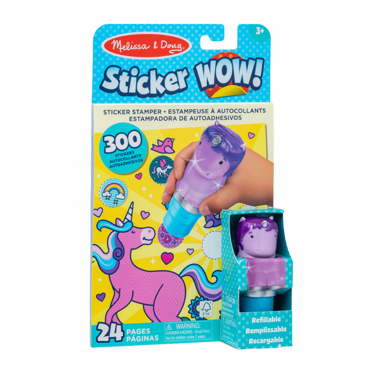 Purple Unicorn Sticker WOW! Activity Pad & Sticker