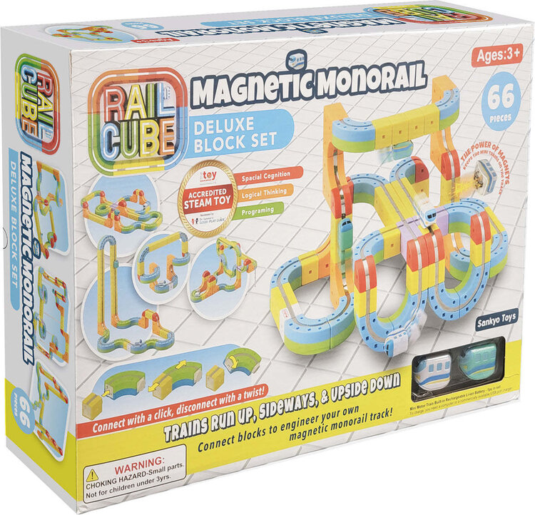 Rail Cube Magnetic Monorail Deluxe Set