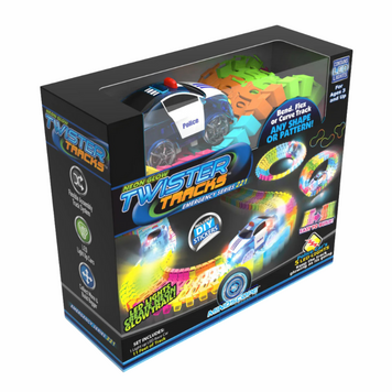 Twister Tracks Racer with Neon Glow Track