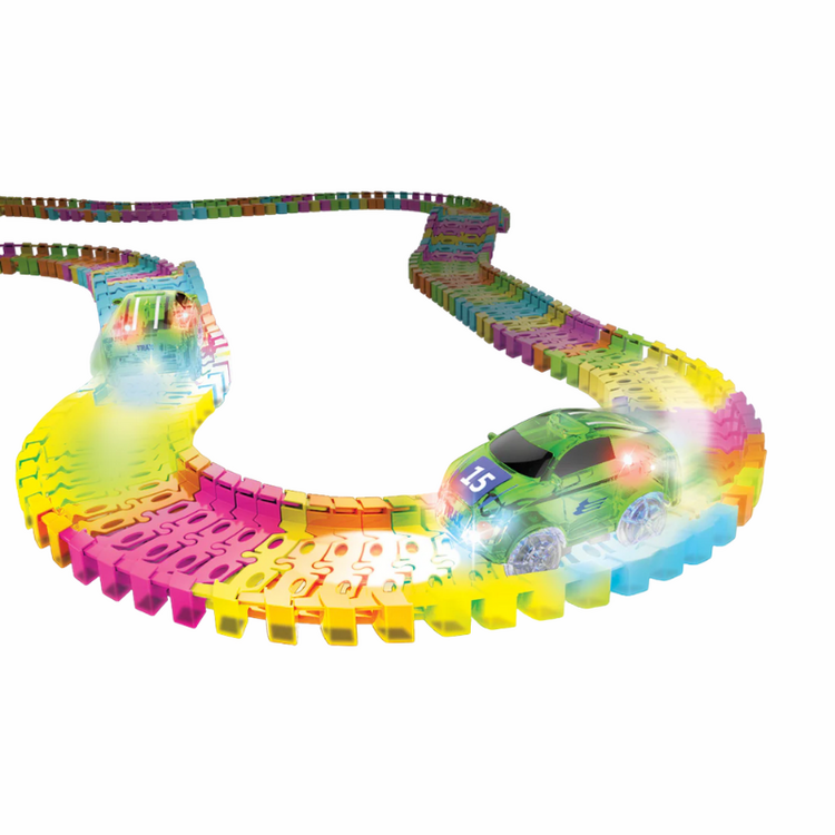 Twister Tracks Racer with Neon Glow Track