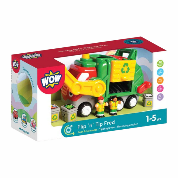 Flip 'n' Tip Fred Garbage Truck WOW