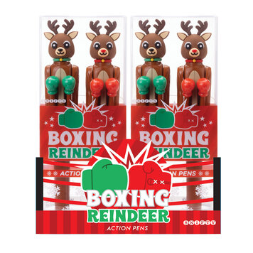 Boxing Reindeer Action Pens