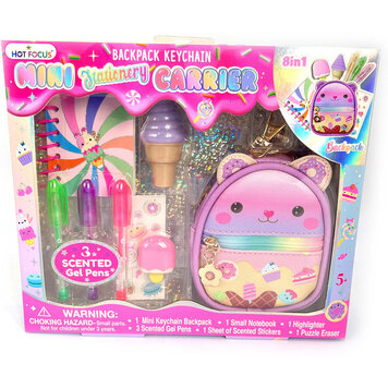 Sweet Mini Stationery Carrier Backpack Keychain