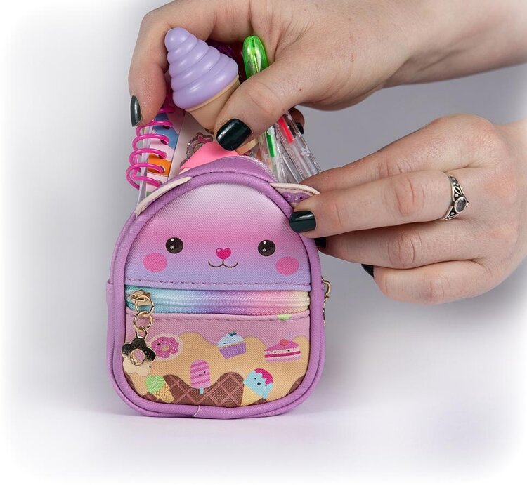 Sweet Mini Stationery Carrier Backpack Keychain