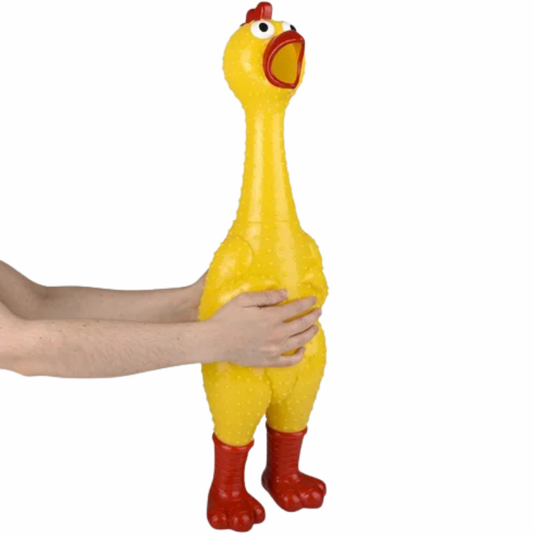 Giant Sparkle Rubber Chicken