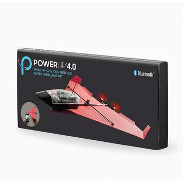 POWERUP 4.0 Smartphone Controlled Paper Airplane Kit - Red