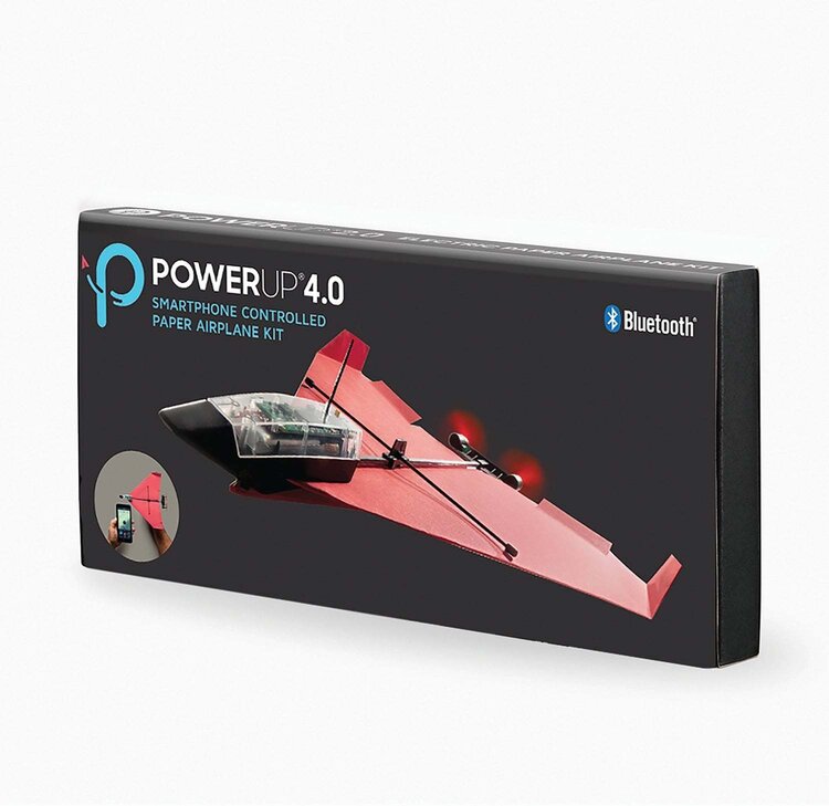 POWERUP 4.0 Smartphone Controlled Paper Airplane Kit - Red