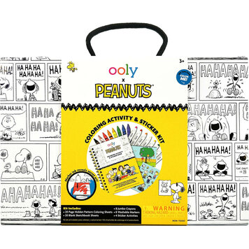 OOLY x Peanuts Coloring Activity & Sticker Kit