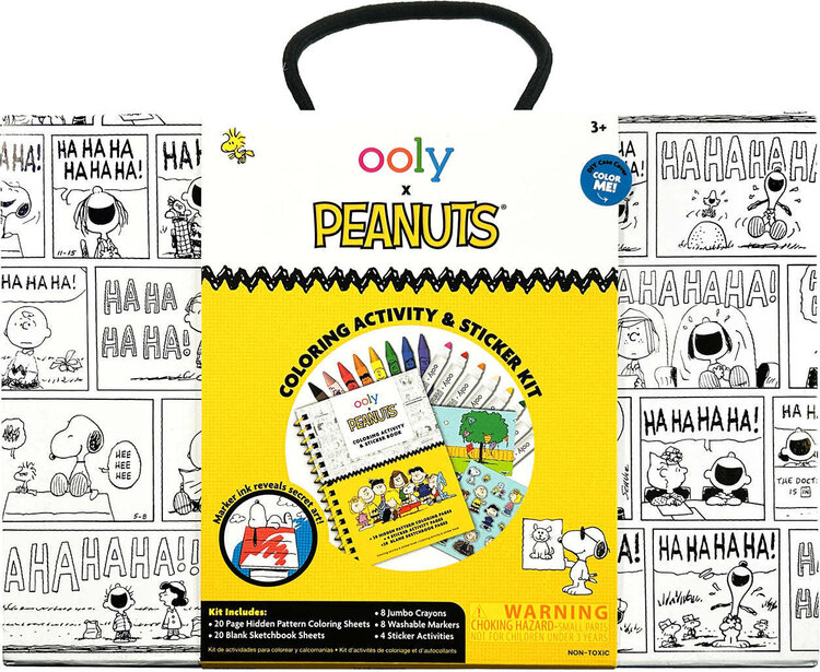 OOLY x Peanuts Coloring Activity & Sticker Kit