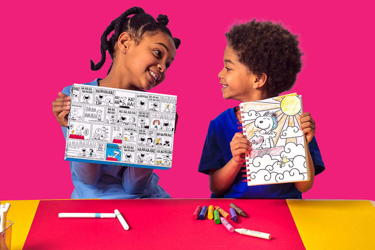 OOLY x Peanuts Coloring Activity & Sticker Kit