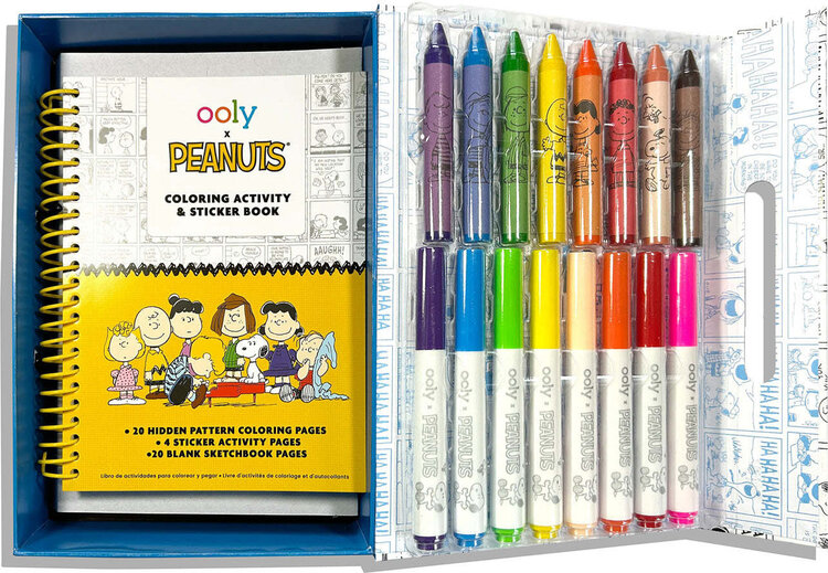 OOLY x Peanuts Coloring Activity & Sticker Kit