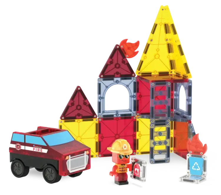 Magna-Tiles Fire Rescue 27 pc