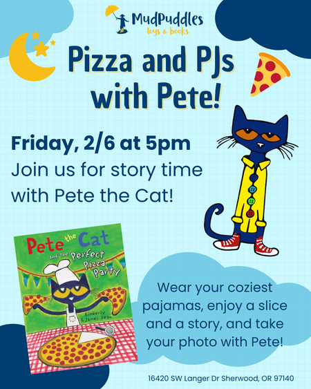 Pizza and PJs  with Pete the Cat!
