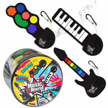 Mini Roll-Up Fidget Electronic Instruments Asst