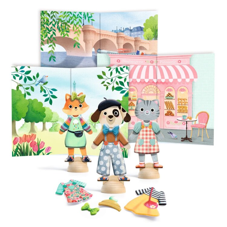 Djeco Bonjour Paris Collage Craft Kit