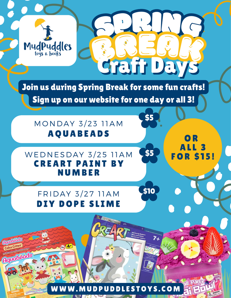 Spring Break Craft Day CreArt Paint by Number Wednesday, March 25 11am