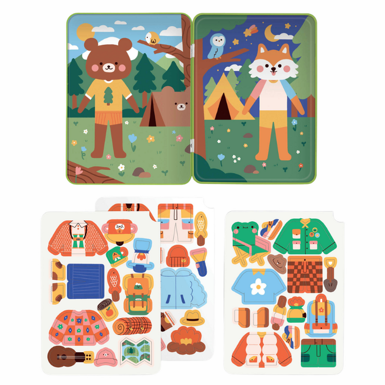 Mudpuppy Happy Camper Magnetic Playset