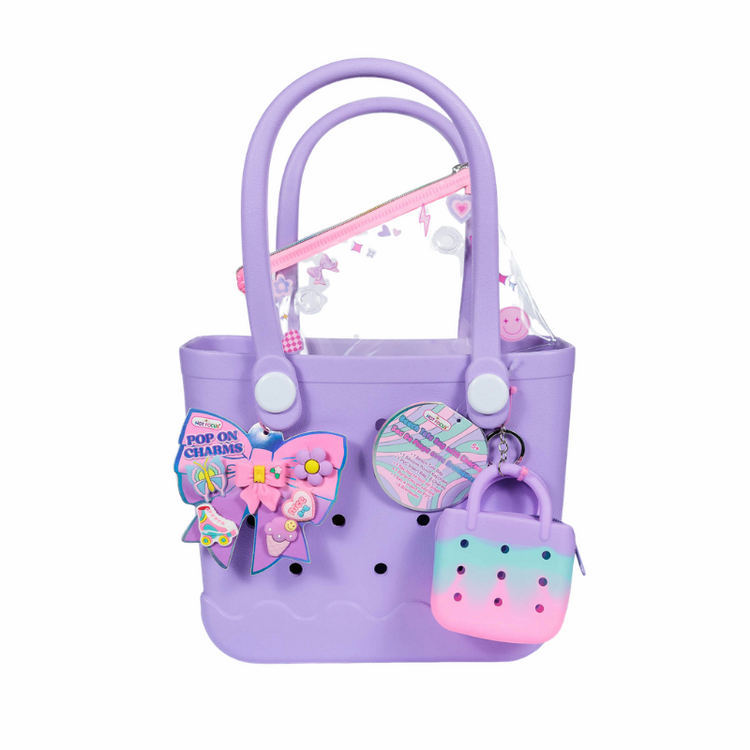 Bowtiful Beach Tote Bag with Charms