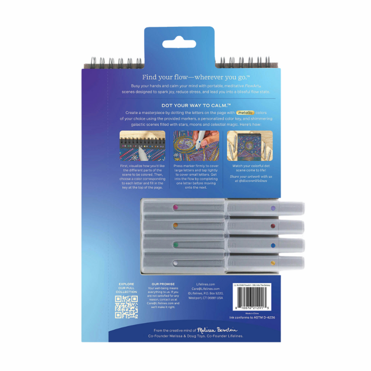 Into the Galaxy Metallic FlowArt® - Dot-By-Letter